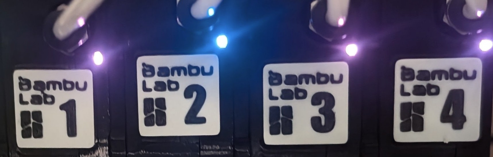 BMCU で多色印刷した番号ラベル